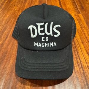 Deus Black Trucker Hat